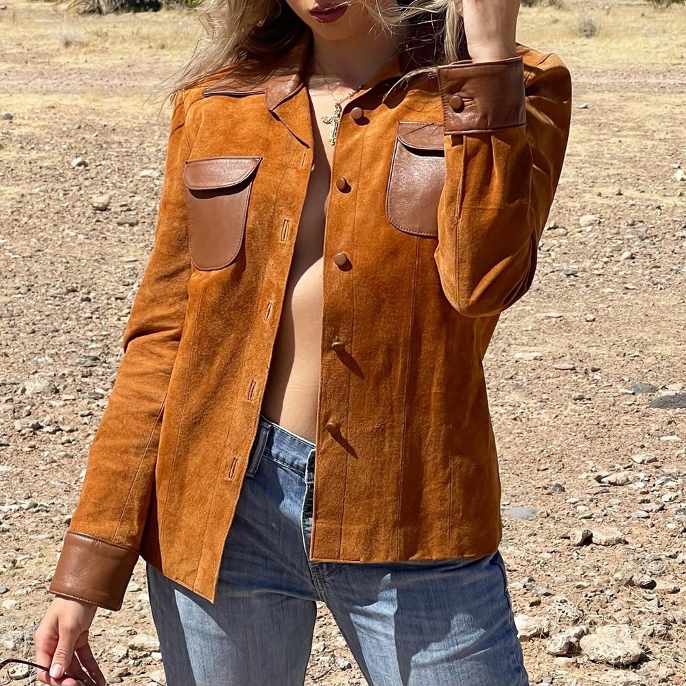 Brown western jacket